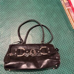 Chic Black Leather Shoulder Bag